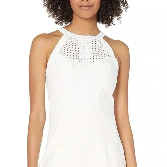 Lilly Pulitzer 00 Charlize Stretch Shift Dress Resort White Lined Halter Bridal - Picture 7 of 10